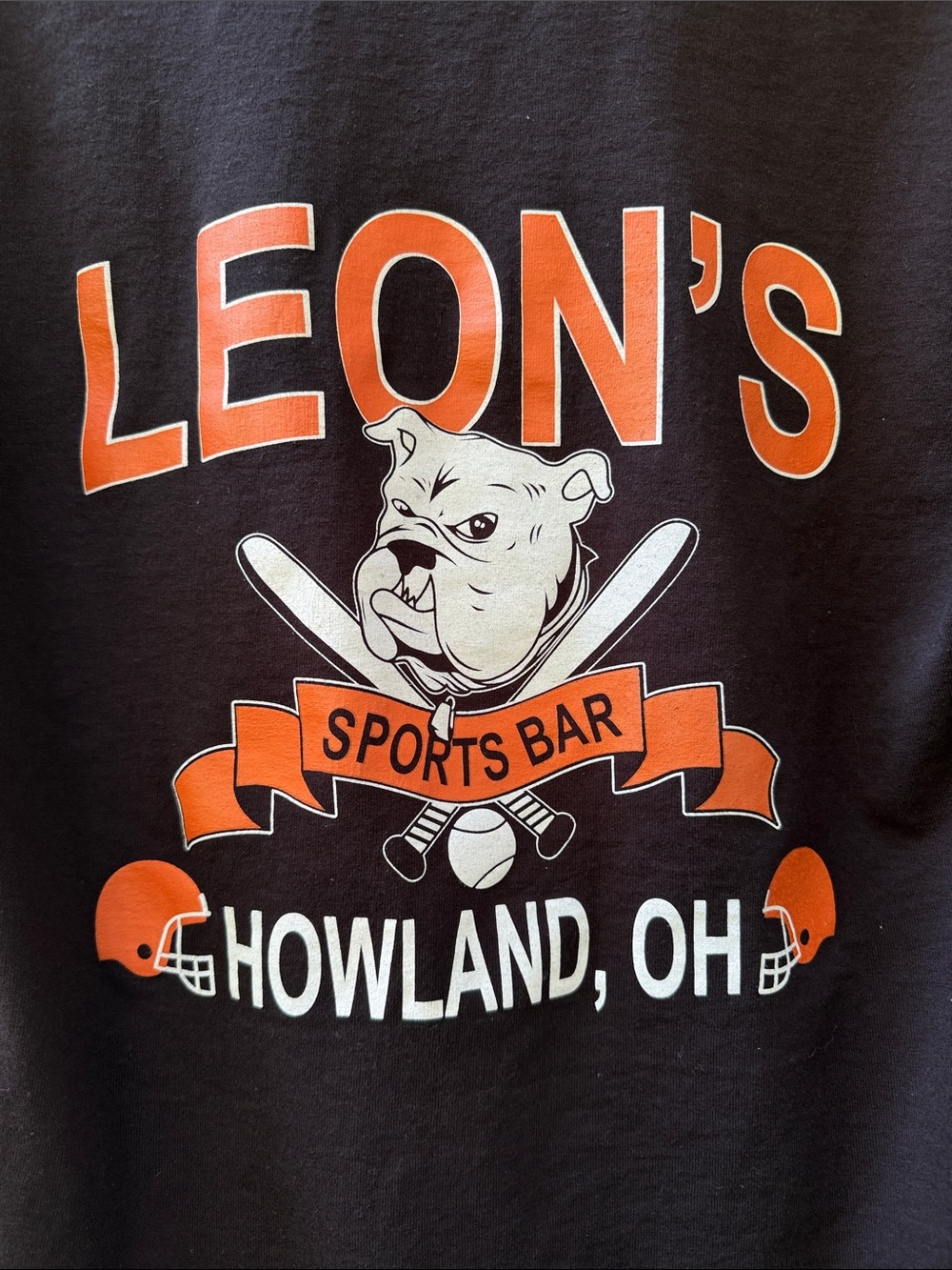 Leon’s Bar, Howland, Ohio, Black Tee, Gildan Dry-blend, New, M